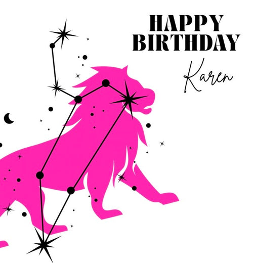 Zodiac Birthday Card