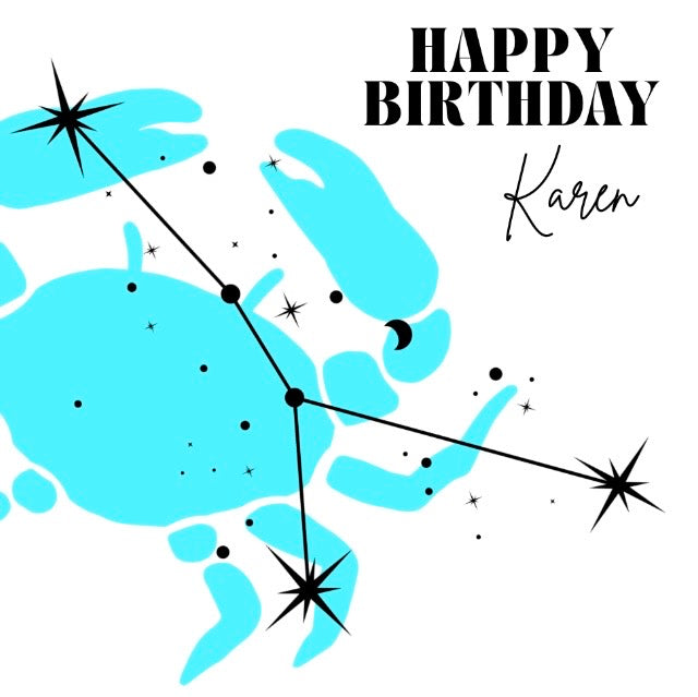 Zodiac Birthday Card