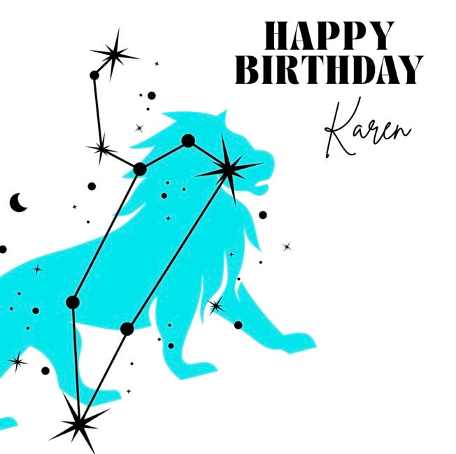 Zodiac Birthday Card