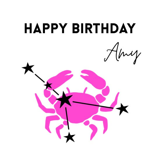 Zodiac Birthday Card